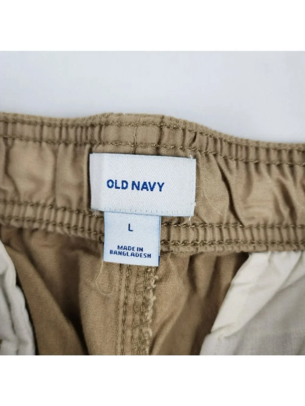 Old Navy Pants Mens Large Tan Built-in Flex Modern Joggers Tapered Leg 34x29 NWT